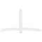 Ekena Millwork Bellingham Architectural Grade PVC Gable Bracket, 96"W x 52"H x 2"D x 6"F, 13/12 Pitch GBP096X52X0206BEL00 - alternate 2